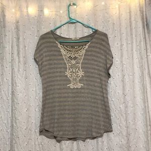 Pleione embellished macrame top